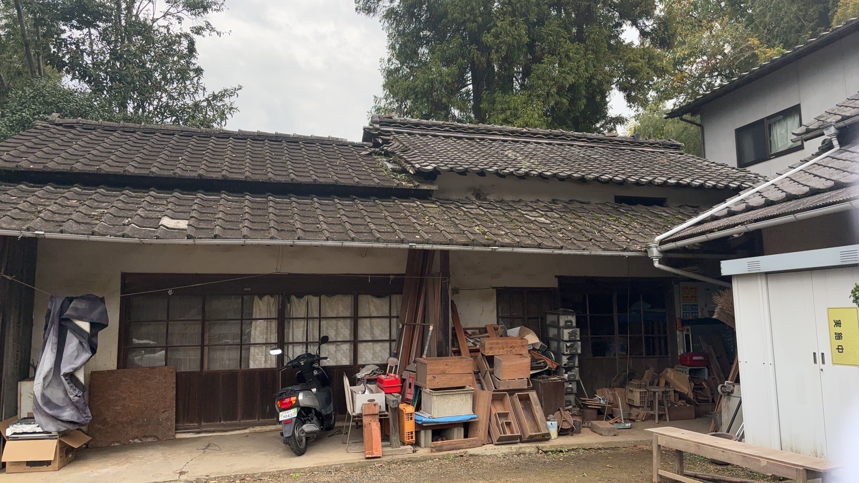 笠岡市 笠岡市　H様邸　木造建屋解体 施工前